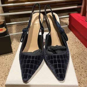 SOLD Dior j’adior crocodile embroidered sling back pump size 42